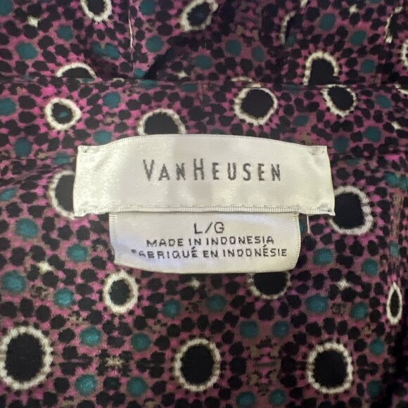 Van Heusen Business Geometric Top - Size L - Picture 3 of 4